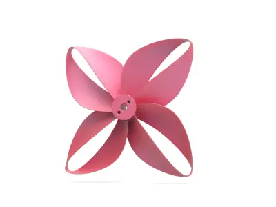 Toroidal drone propeller - 4 blades 3D print model