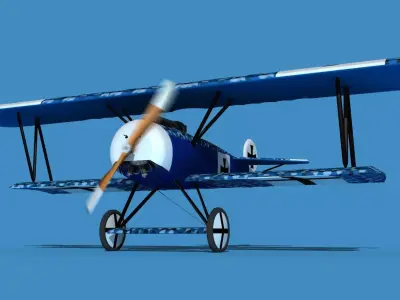 Fokker D-VI V04 3D model