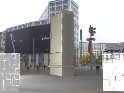 Electrical Distribution Cabinet 56 Low-poly 3D model