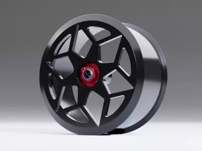 SL061 wheel Low-poly 3D model