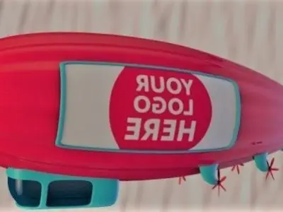 Airship your logo here - 3D model