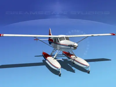 DeHavilland DHC-2 Turbo Beaver V10 3D model