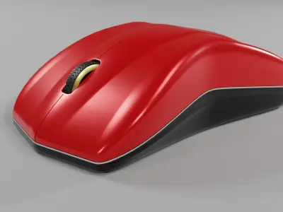 Luxury Sports Car-Inspired Ergonomic Mouse Free 3D model
