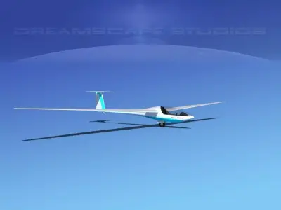 Glaser Dirks DG-200 15-metre Sailplane V09 3D model