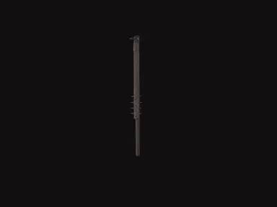 Medieval Flail Low-poly 3D model