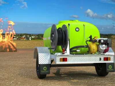 Fire Fighting Trailer 3D model