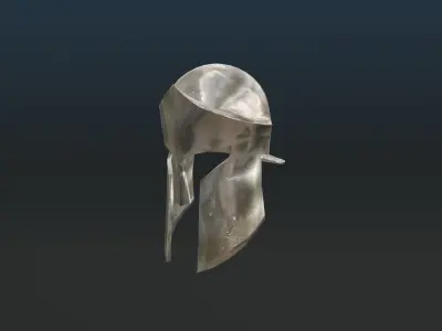 Fantasy Knight Helmet - medieval helmet Low-poly 3D model