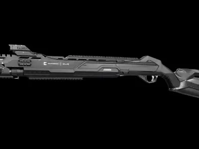 MP 155 in Ultima Chassis  Low-poly 3D model