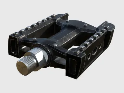 Bike pedal Low-poly 3D model