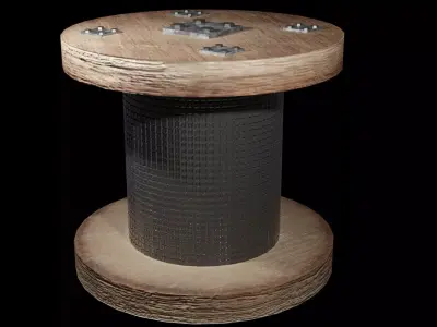 Pulley Game Ready - Low Poly PBR 3D Model Low-poly 3D model