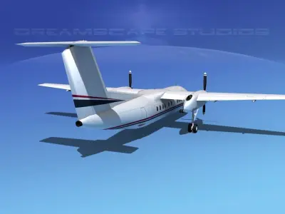 Dehaviland DHC-8 100 Corporate 1 3D model