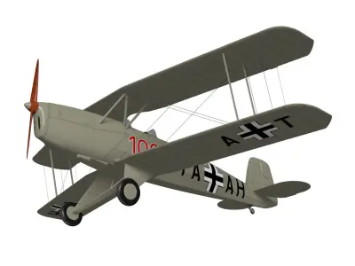 Bucker Bu131 Jungmann 3D model