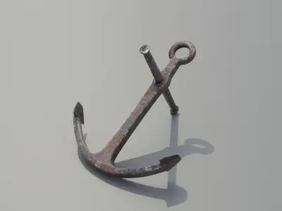 Anchor Rusty 3D model