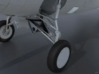 F4F-3 WILDCAT 41F4 Low-poly 3D model