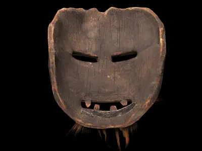 Mask Animistic Low-poly 3D model