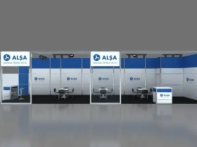 Exhibition Stand - ST0069 3D model