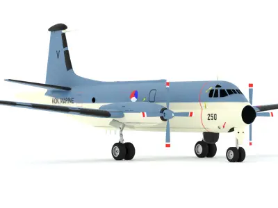 Dassault Breguet Br 1150 Atlantic - THE ATLANTIQUE 2 - Low-poly 3D model
