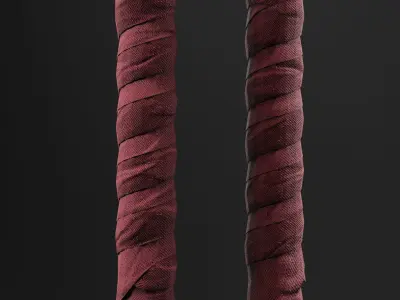 Nunchaku teenage mutant ninja turtles nunchuks Low-poly 3D model