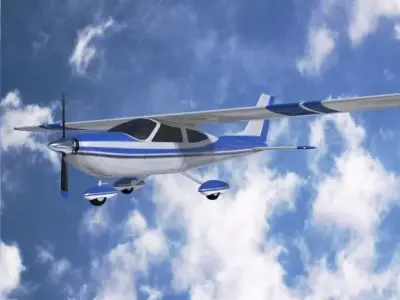 Cessna Cardinal propeller airplane 3D model