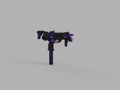 Sombra gun Low-poly 3D model