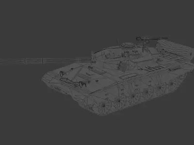 T72 5in1 Pack MSTA-S MLRS T72-B T72-B3 Low-poly 3D model
