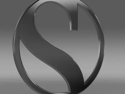 Sauber logo 3D model