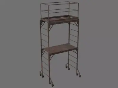 Scaffold 1E Low-poly 3D model