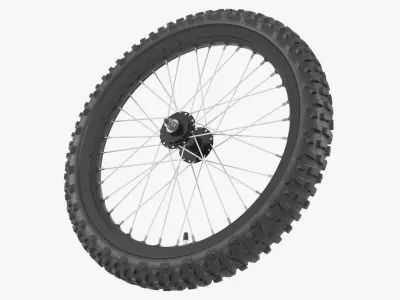 wheel 02 3D model purchase