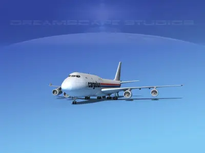 Boeing 747-8 Cargolux 3D model