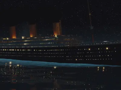 RMS TITANIC SHIP 3D model