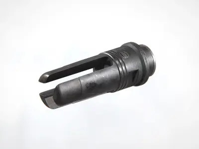 SOCOM-762 3-Prong Flash Hider Low-poly 3D model