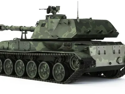 SPH 2S3 Akatsia 1980 3D model