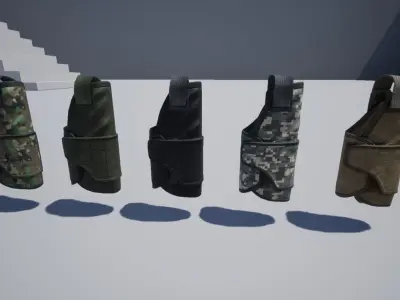 Holster Low-poly 3D model