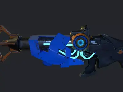 Freeze Ray Low-poly 3D model