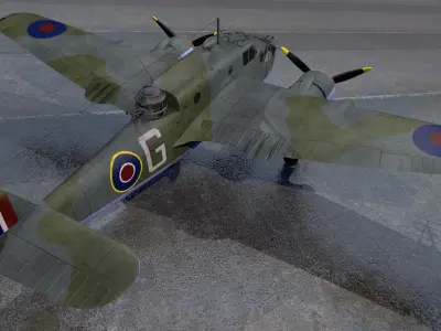 Bristol Beaufort Mk-2A 3D model