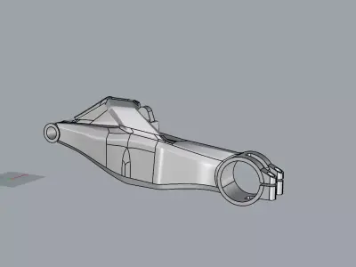 HONDA SINGLE SIDED SWING ARM PROTOTYPE V3 ENGINE AT EICMA 3D model