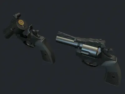 REVOLVER SAPL GC27 Game Ready Low-poly 3D model