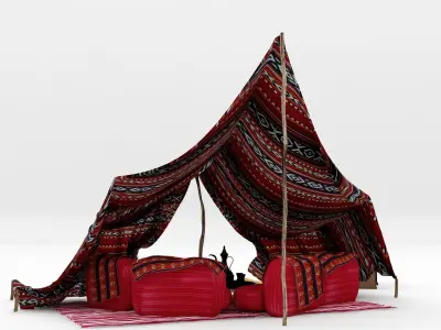 Arabic Islamic Tent 3D model