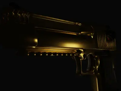 Desert Eagle Low-poly 3D model