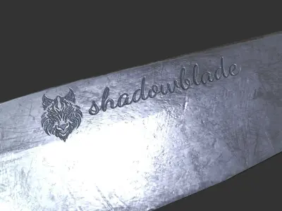 Knife Low-poly PBR Free low-poly 3D model