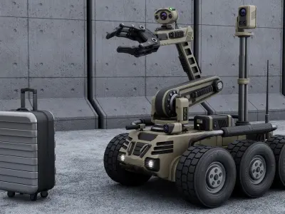 Bomb Disposal Robot 3D model