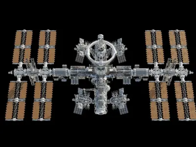 Space station 3D model