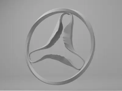 Shark triangle - Casa Batllo stairway - Gaudi Free 3D model