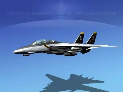 Grumman F-14D Tomcat T08a VF-84 3D model