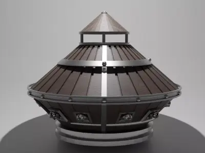 Da Vinci Armored Vehicle  Low-poly 3D model