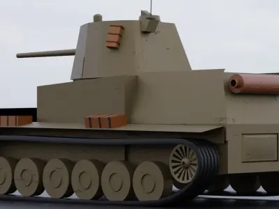 7TP - polish tank - World of Tanks edition 3D model