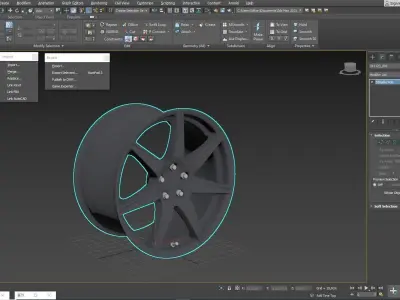 Voxx GT5 Wheel Gunmetal Mustang 3D model