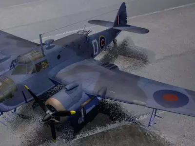 Bristol Beaufort Mk-2A 3D model