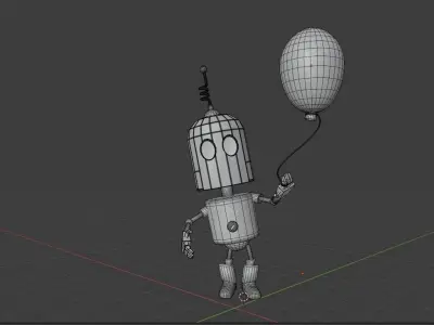 Black Lives Matter Tin Robot Tribute Free low-poly 3D model