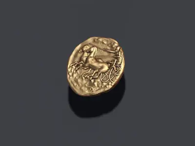 old coin 3D print model